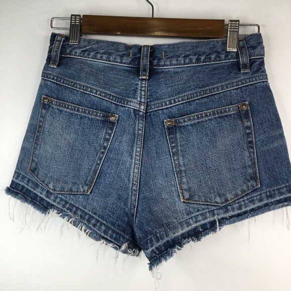 Free people button fly denim shorts size 25 - Picture 4 of 7